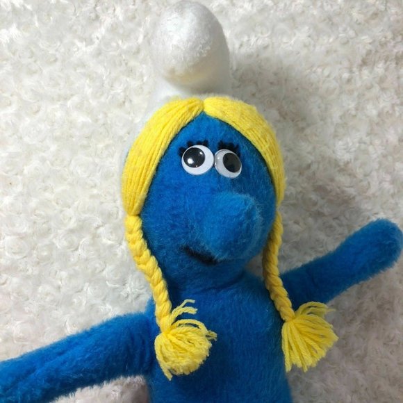 Smurfs Vintage Smurfette Plush Stuffed Toy 22" Tall Doll - Picture 2 of 3